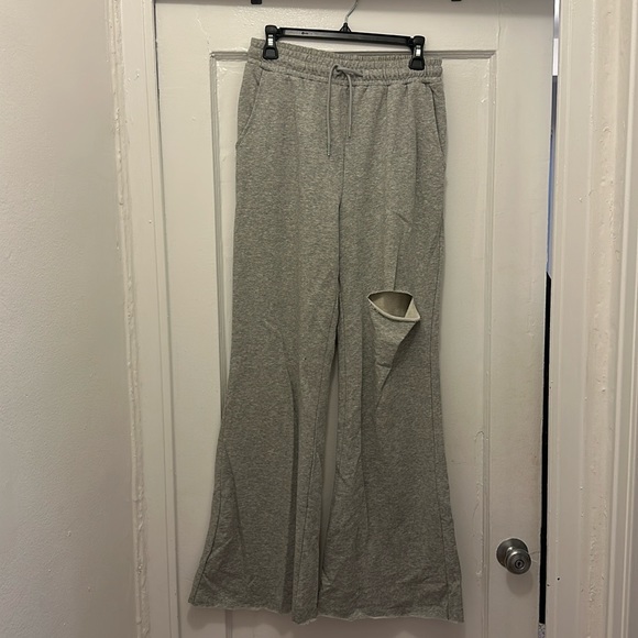 High Rise Distressed Sweatpants - Picture 1 of 4
